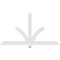 Ekena Millwork Redmond Architectural Grade PVC Gable Bracket, 72"W x 39"H x 2"D x 4"F, 13/12 Pitch GBP072X39X0204RED00 - alternate 4